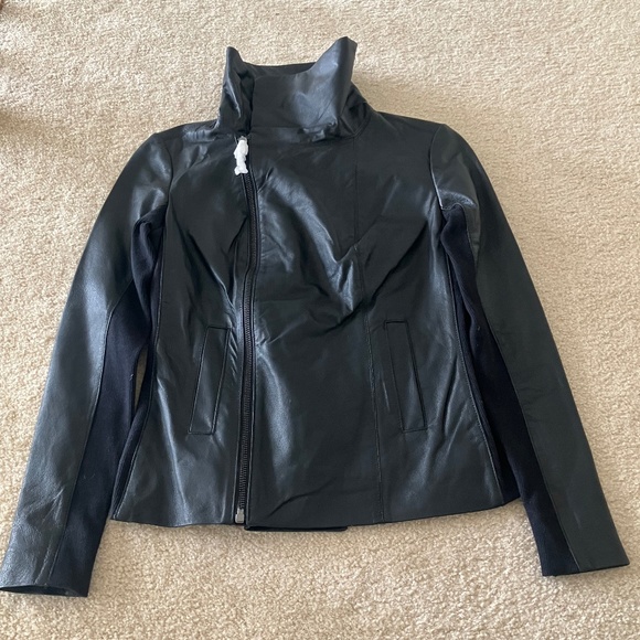 Kirna Zabête for Target Black Leather Motorcycle Jacket XS NWT - Picture 1 of 11